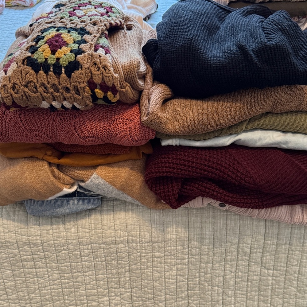 Lot of Size M Women's Sweaters and More!